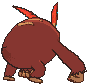 Standard Darmanitan back animated