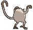 Mankey back animated