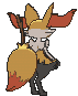 Braixen back animated