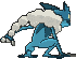 Frogadier back animated
