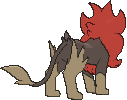 Male Pyroar back animated