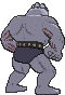 Machoke back animated