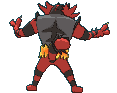 Incineroar back animated