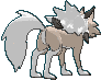 Midday Lycanroc back animated