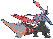 White Kyurem back shiny animated