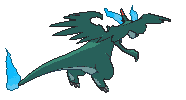 Mega Charizard X back shiny animated