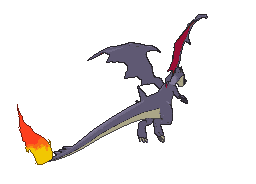 Mega Charizard Y back shiny animated