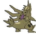 Mega Tyranitar back shiny animated