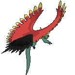 Roaring Moon back shiny animated