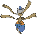 Mega Medicham back shiny animated