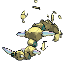 Mega Steelix back shiny animated