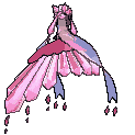 Mega Diancie back shiny animated