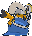 Pikachu Belle back shiny animated