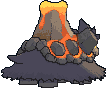 Mega Camerupt back shiny animated