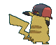 Sinnoh Cap Pikachu back shiny animated