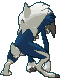 Midnight Lycanroc back shiny animated