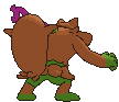 Okidogi back shiny animated