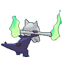 Totem Alolan Marowak back shiny animated