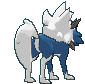 Dusk Lycanroc back shiny animated