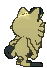 Galarian Meowth back shiny animated