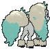 Galarian Ponyta back shiny animated