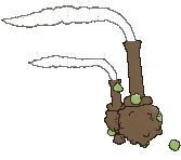 Galarian Weezing back shiny animated
