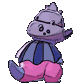 Galarian Slowking back shiny animated