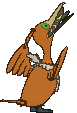 Gulping Cramorant back shiny animated