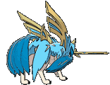 Crowned Zacian back shiny animated