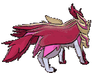 Crowned Zamazenta back shiny animated