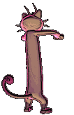 Gigantamax Meowth back shiny animated