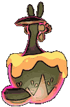 Gigantamax Flapple back shiny animated