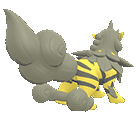 Hisuian Arcanine back shiny animated