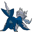 Hisuian Samurott back shiny animated