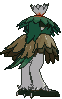 Hisuian Decidueye back shiny animated