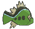 White-Striped Basculin back shiny animated