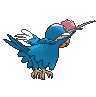 Blue Plumage Squawkabilly back shiny animated