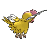 Yellow Plumage Squawkabilly back shiny animated
