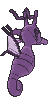 Kingdra back shiny animated