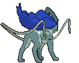 Suicune back shiny animated