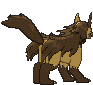 Mightyena back shiny animated