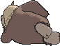 Slaking back shiny animated