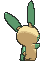 Minun back shiny animated