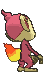 Chimchar back shiny animated