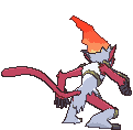 Infernape back shiny animated