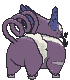 Purugly back shiny animated