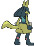 Lucario back shiny animated