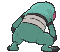 Croagunk back shiny animated
