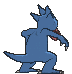 Golduck back shiny animated