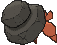 Dwebble back shiny animated